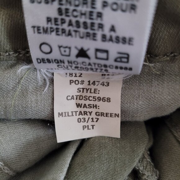 Joe's Jeans Distressed Skinny Ankle Jeans SZ 27 Khaki Green - Picture 11 of 12